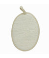 Spugna Per Doccia Bagno Esfoliante Cura Pelle Corpo 13 X 18 Cm Beige Ovale 79645