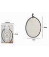 Spugna Per Doccia Bagno Esfoliante Cura Pelle Corpo 13 X 18cm Grigia Ovale 79647