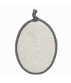 Spugna Per Doccia Bagno Esfoliante Cura Pelle Corpo 13 X 18cm Grigia Ovale 79647