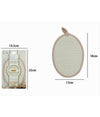 Spugna Per Doccia Bagno Esfoliante Per Cura Pelle Corpo 13x18cm Rosa Ovale 79643