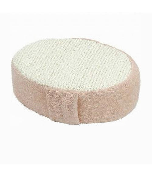 Spugna Per Doccia Bagno Esfoliante Scrub Pelle Corpo Ovale Con Fascia Rosa 79655