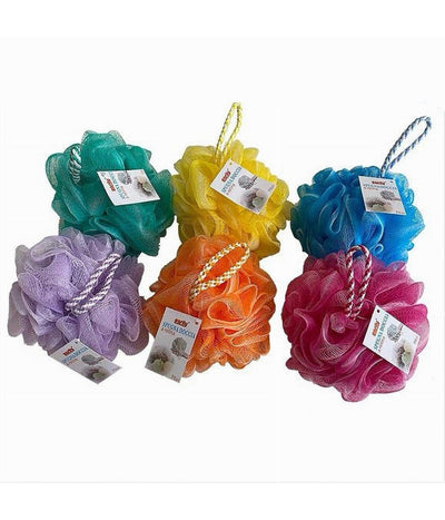 Spugna Per Doccia Da Bagno Spugnetta A Retina Pelle Corpo Colorazioni Varie 79241