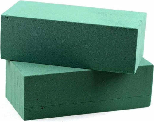 Spugna-Per-Fiori-2pz-Spugne-Idrofila-Verde-23x11cm-Fioristi-Composizione-Floreali