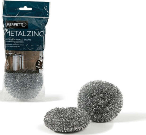 Spugna zincata - 30 gr - metallo zincato - Perfetto - conf. 2 pezzi Casa e cucina/Detergenti e prodotti per la pulizia/Strumenti di pulizia/Panni per pulizia Eurocartuccia - Pavullo, Commerciovirtuoso.it