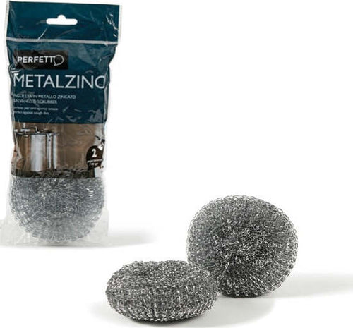 Spugna zincata - 30 gr - metallo zincato - Perfetto - conf. 2 pezzi Casa e cucina/Detergenti e prodotti per la pulizia/Strumenti di pulizia/Panni per pulizia Eurocartuccia - Pavullo, Commerciovirtuoso.it