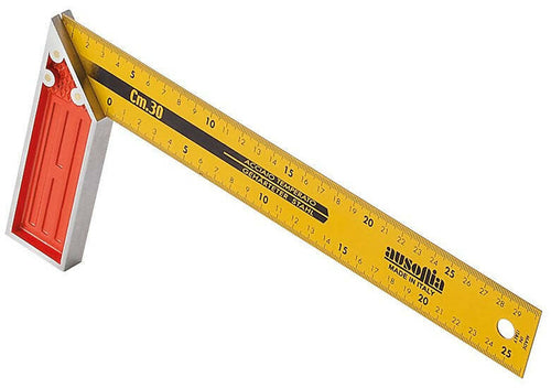 Squadra Graduata Professionale Made In Italy Da 25 Cm Squadretta Muratore Da Disegno Con Manico Alluminio Ausonia - 47461