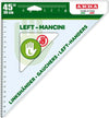 Squadra per Mancini - 45gradi - 30cm - Arda Cancelleria e prodotti per ufficio/Scuola e materiale didattico/Materiale scolastico/Righelli e squadre Eurocartuccia - Pavullo, Commerciovirtuoso.it