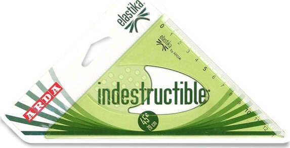 Squadra serie Elastika - 45gradi - 20cm - Arda Cancelleria e prodotti per ufficio/Scuola e materiale didattico/Materiale scolastico/Righelli e squadre Eurocartuccia - Pavullo, Commerciovirtuoso.it