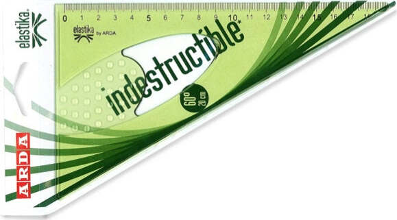 Squadra serie Elastika - 60gradi - 20cm - Arda Cancelleria e prodotti per ufficio/Scuola e materiale didattico/Materiale scolastico/Righelli e squadre Eurocartuccia - Pavullo, Commerciovirtuoso.it