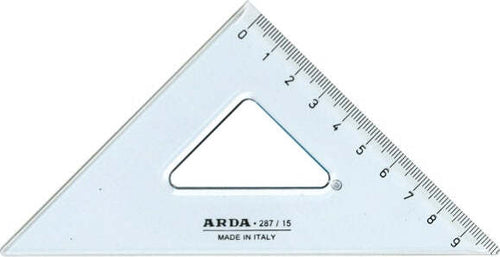 Squadra Uni - 45gradi - 15cm - Arda Cancelleria e prodotti per ufficio/Scuola e materiale didattico/Materiale scolastico/Righelli e squadre Eurocartuccia - Pavullo, Commerciovirtuoso.it