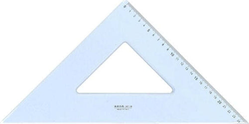 Squadra Uni - 45gradi - 35cm - Arda Cancelleria e prodotti per ufficio/Scuola e materiale didattico/Materiale scolastico/Righelli e squadre Eurocartuccia - Pavullo, Commerciovirtuoso.it