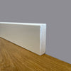 100 metri lineari di Battiscopa PREMIUM in legno MASSELLO squadrato 55x14 laccato bianco liscio - Eternal Parquet