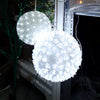 Sfera luminosa decorazione natalizia con led luce fredda Ø 15 cm