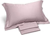 Caleffi - Completo-lenzuola Raso Tinta Unita Matrimoniale Rosa