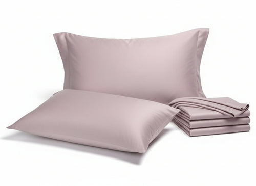 Caleffi - Completo-lenzuola Raso Tinta Unita Matrimoniale Rosa