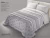 Trapunta matrimoniale art.Siria colore grigio Mon Amour imbottitura in fibra poliestere anallergica da gr.350 Sopra tessuto: PL sotto tessuto: cotone 100%