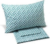 Caleffi 19656, Cotone Phoenix Completo Lenzuola per Matrimoniale Letto, Acqua