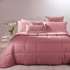 Caleffi - Trapunta Bicolor Tinta Unita Matrimoniale Rosa