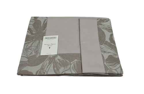 Completo lenzuola matrimoniale Jacquard Mon Amour art. Firenze colore rosa lenzuolo sopra misure: cm 270×300 sotto con angoli misure cm 180x200 h cm 30