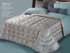 Trapunta matrimoniale art.Capri colore tiffany Mon Amour imbottitura in fibra poliestere anallergica da gr.350 Sopra tessuto: PL sotto tessuto: cotone 100%