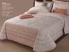 Trapunta matrimoniale art.Elba colore rosa Mon Amour imbottitura in fibra poliestere anallergica da gr.350 Sopra tessuto: PL sotto tessuto: cotone 100%