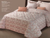 Trapunta matrimoniale art.Roma colore rosa Mon Amour imbottitura in fibra poliestere anallergica da gr.350 Sopra tessuto: PL sotto tessuto: cotone 100%
