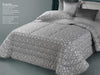 Trapunta matrimoniale art.Pavia colore grigio Mon Amour imbottitura in fibra poliestere anallergica da gr.350 Sopra tessuto: PL sotto tessuto: cotone 100%