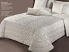 Trapunta matrimoniale art.Pavia colore beige Mon Amour imbottitura in fibra poliestere anallergica da gr.350 Sopra tessuto: PL sotto tessuto: cotone 100%