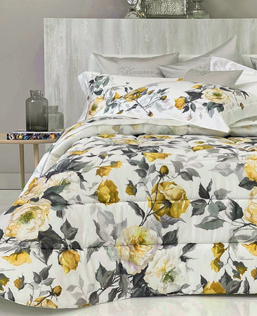 Trapunta matrimoniale invernale Blumarine art.Adele colore giallo