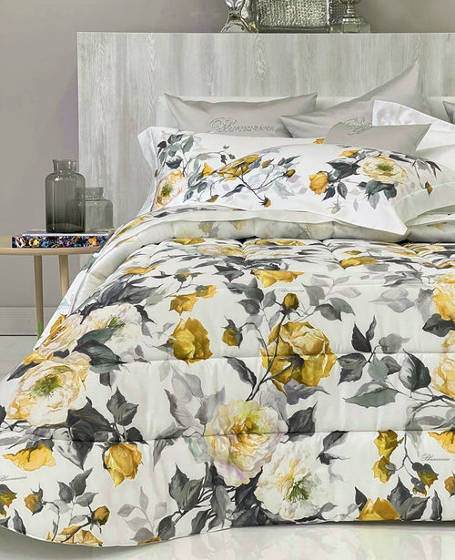 Trapunta matrimoniale invernale Blumarine art.Adele colore giallo