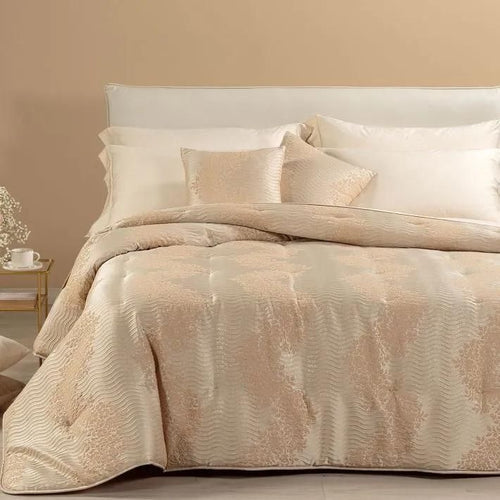 Trapunta leggerissima matrimoniale Caleffi art.Gelso colore biscotto