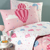 Completo lenzuola singolo Caleffi art.Star colore rosa