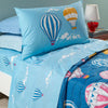 Completo lenzuola singolo Caleffi art.Mongolfiere