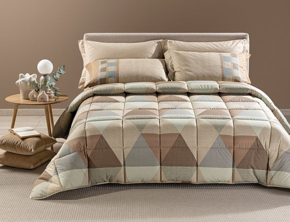 Trapunta invernale matrimoniale Caleffi art.Londra colore moka