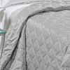 Copriletto trapuntato matrimoniale Caleffi art.Perlee colore grigio