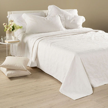 Copriletto matrimoniale Caleffi art.Egeo colore bianco