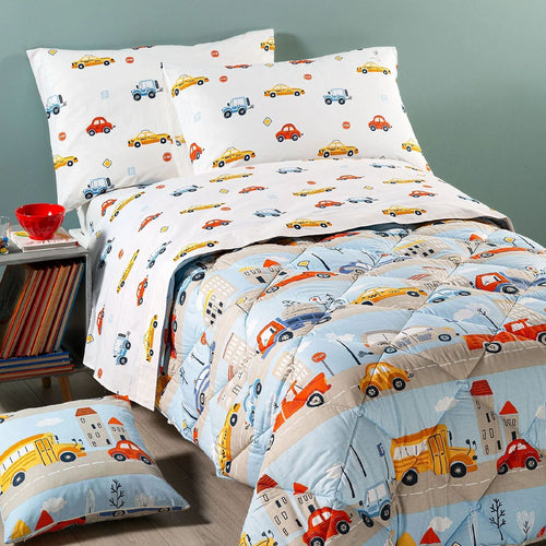 Trapunta invernale singola Caleffi art.Car colore azzurro