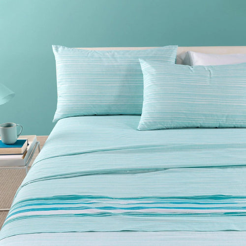 Completo lenzuola singolo Caleffi art.Atlanta colore blu