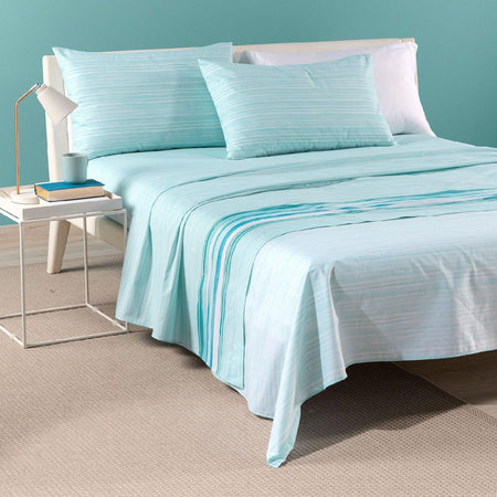 Completo lenzuola singolo Caleffi art.Atlanta colore blu