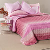 Copriletto trapuntato matrimoniale Caleffi art.Rainbow colore orchidea