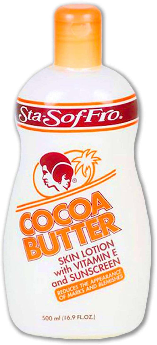 Sta-sof-fro Cocoa Butter Skin Lotion 500ml Crema Corpo E Mani Americana Burro Di Karitè, Vitamina E E Crema Solare