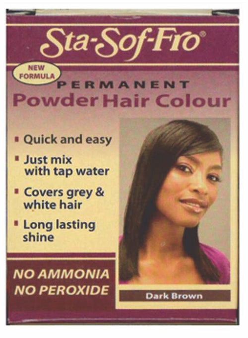 STA-SOF-FRO PERMANENT POWDER HAIR COLOUR NO AMMONIA DARK BROWN PER CAPELLI