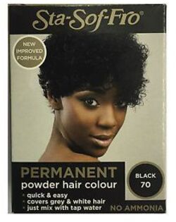 STA  SOF  FRO POWDER  DYE NATURAL BLACK PER CAPELLI
