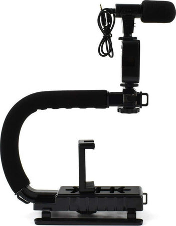 Stabilizzatore Base Impugnatura U/c Q-zj010 Fotocamera Smartphone Microfono Luce Led Elettronica/Cellulari e accessori/Accessori/Accessori per foto e video/Gimbal e stabilizzatori portatili Trade Shop italia - Napoli, Commerciovirtuoso.it