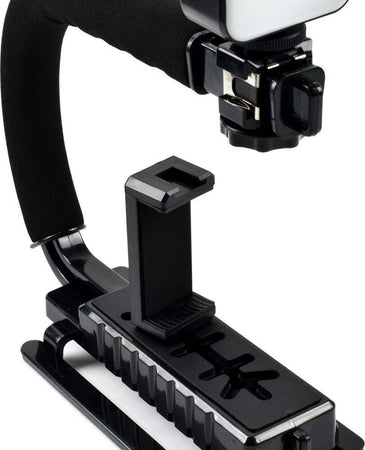 Stabilizzatore Base Impugnatura U/c Q-zj010 Fotocamera Smartphone Microfono Luce Led Elettronica/Cellulari e accessori/Accessori/Accessori per foto e video/Gimbal e stabilizzatori portatili Trade Shop italia - Napoli, Commerciovirtuoso.it