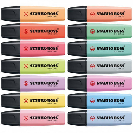 Stabilo Evidenziatore Boss Pastel Desk Set 15 Pz. Stabilo Evidenziatori Colorati Scuola Ufficio Evidenziatori Pastello