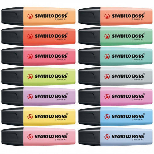 Stabilo Evidenziatore Boss Pastel Desk Set 15 Pz. Stabilo Evidenziatori Colorati Scuola Ufficio Evidenziatori Pastello