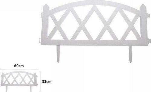 Staccionata In Plastica Bianco Per Giardino Steccato Patio 60 X 33 Cm 63308 Articoli da Giardino > Arredo giardino > Prodotti Da Esterno Trade Shop italia - Napoli, Commerciovirtuoso.it