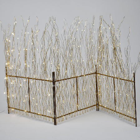 Staccionata luminosa copri base per Albero di Natale con 150 nanoled 120 cm