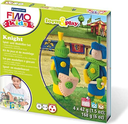STAEDTLER---FIMO---SET-PER-MODELLARE-E-GIOCARE-CAVALIERI-6-PEZZI---168gr